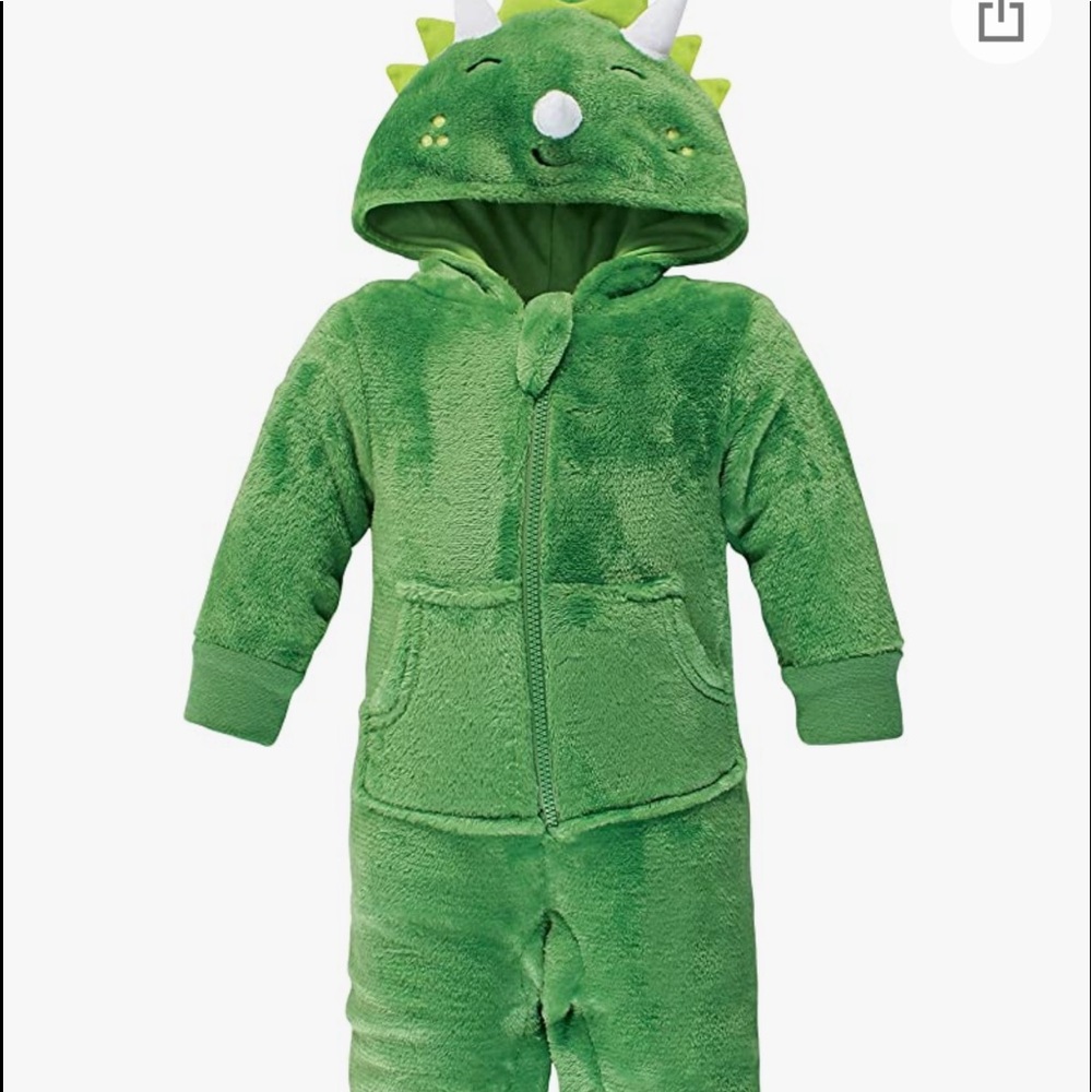 NWT - Hudson Baby Dinosaur Plush Suit - 12/18M